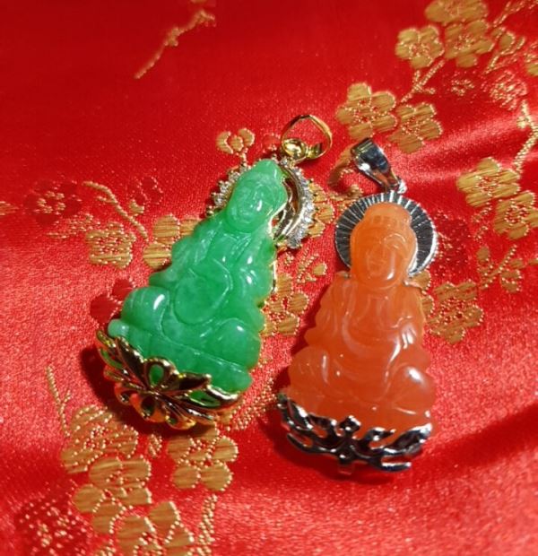 Mặt dây chuyền Phật Bà Quan Âm bọc inox M200